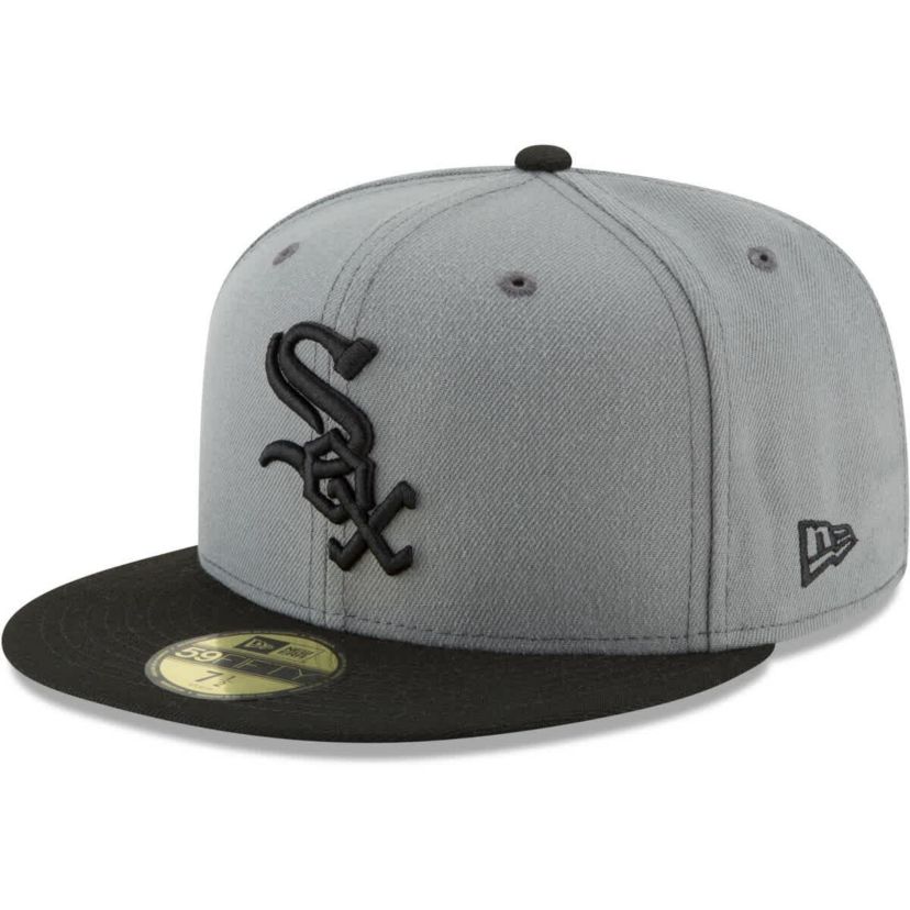 Chicago White Sox MLB Gray/Black Chicago Sox Two-Tone 59FIFTY Fitted Hat