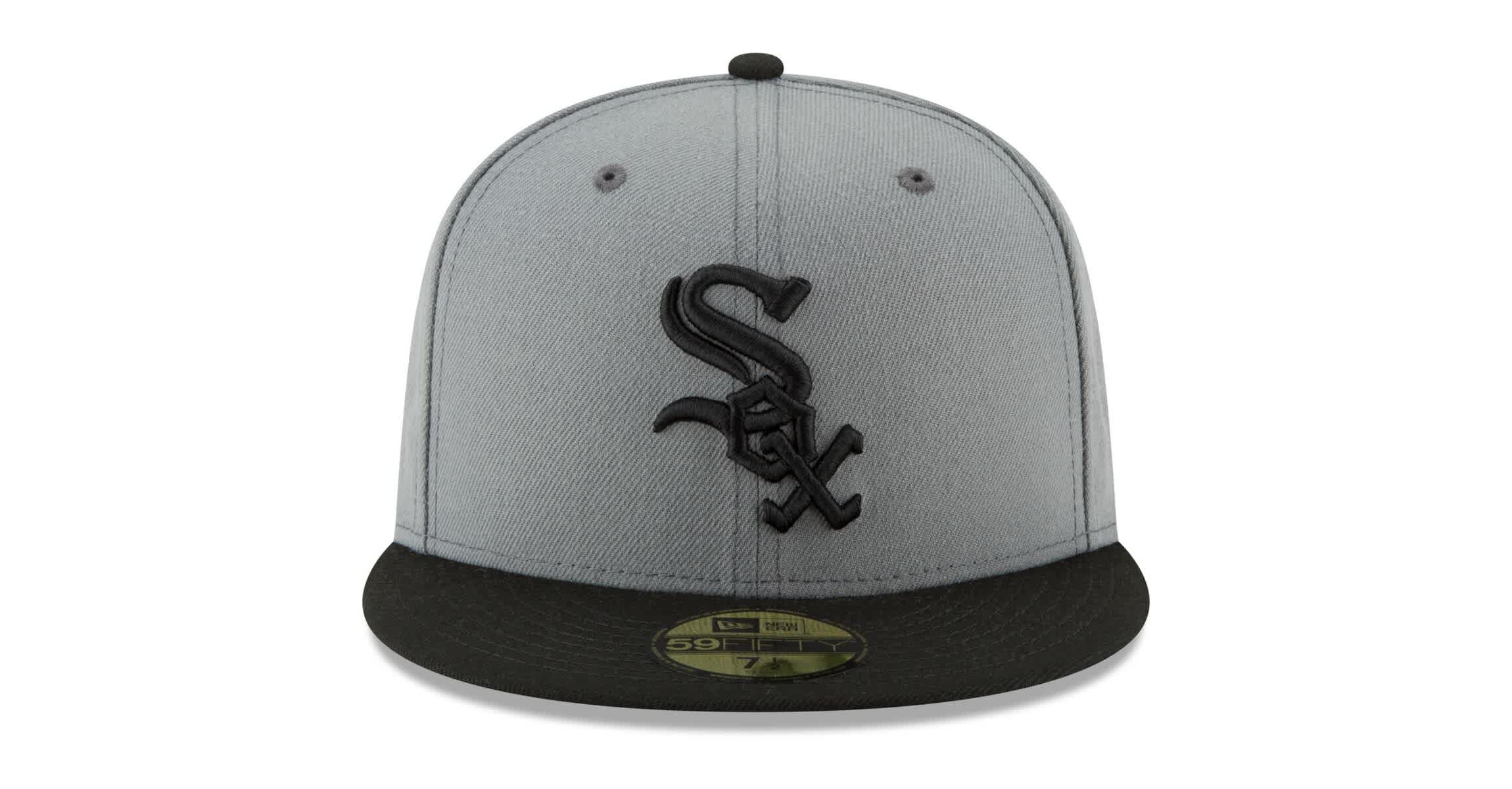 Chicago White Sox MLB Gray/Black Chicago Sox Two-Tone 59FIFTY Fitted Hat