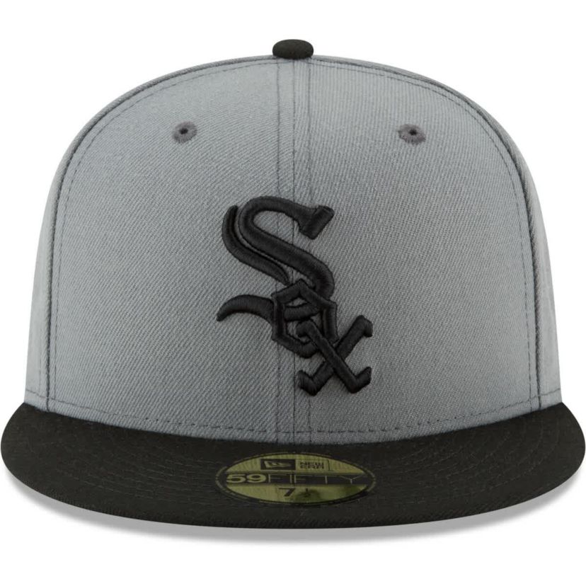 Chicago White Sox MLB Gray/Black Chicago Sox Two-Tone 59FIFTY Fitted Hat