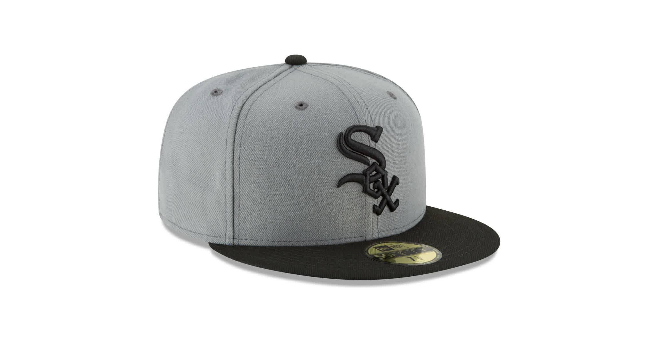 Chicago White Sox MLB Gray/Black Chicago Sox Two-Tone 59FIFTY Fitted Hat
