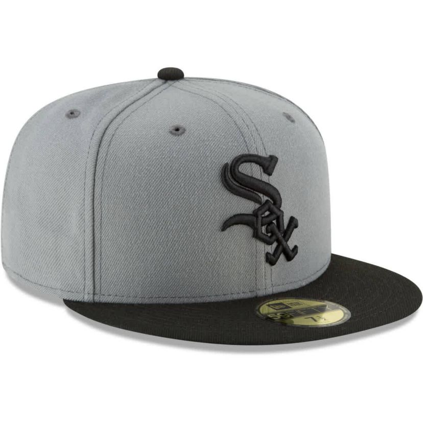 Chicago White Sox MLB Gray/Black Chicago Sox Two-Tone 59FIFTY Fitted Hat