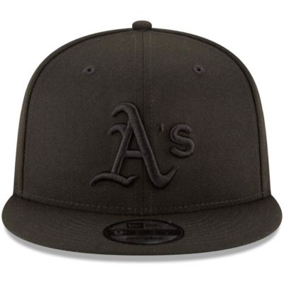 MLB Oakland Athletics on 9FIFTY Team Snapback Adjustable Hat - Black