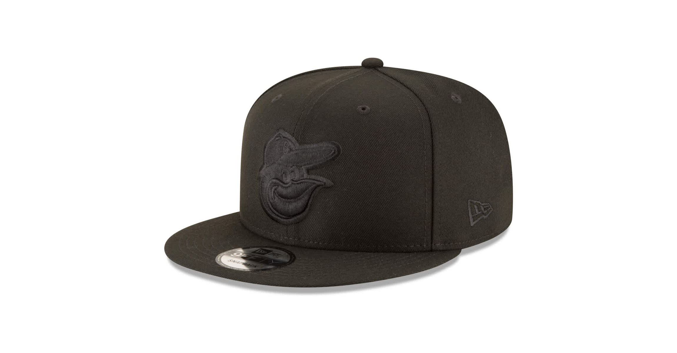 MLB Baltimore Orioles on 9FIFTY Team Snapback Adjustable Hat - Black