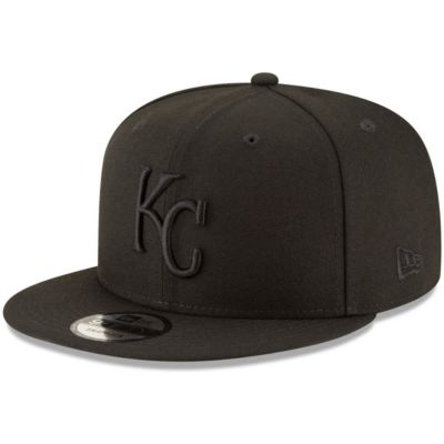New Era Men's MLB Kansas City Royals on 9FIFTY Team Snapback Adjustable Hat - Black