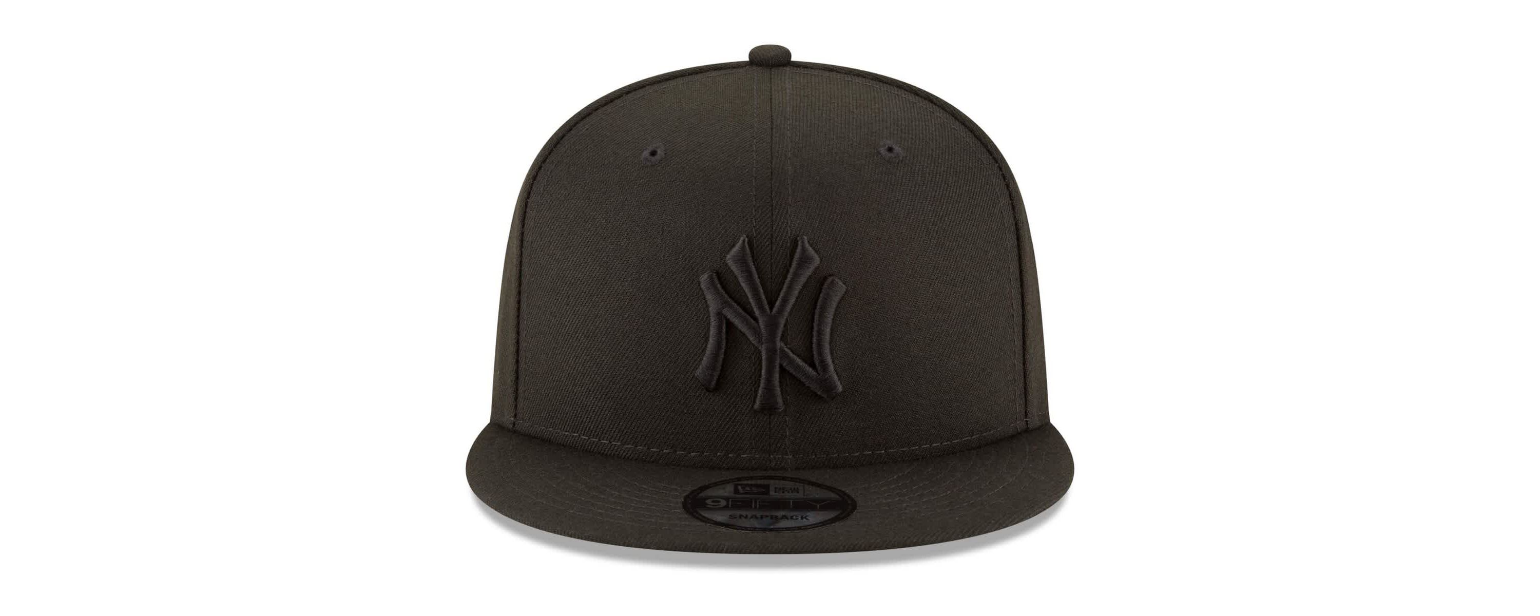 MLB New York Yankees on 9FIFTY Team Snapback Adjustable Hat - Black