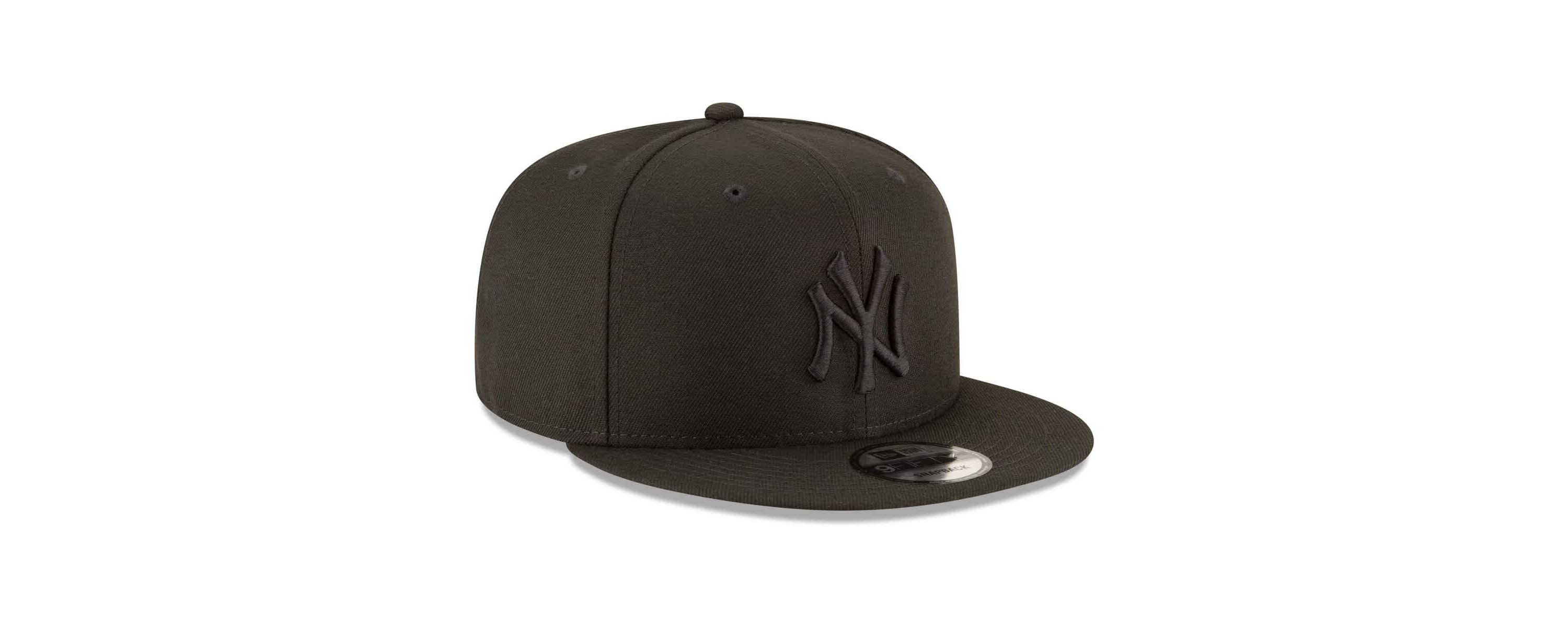 MLB New York Yankees on 9FIFTY Team Snapback Adjustable Hat - Black