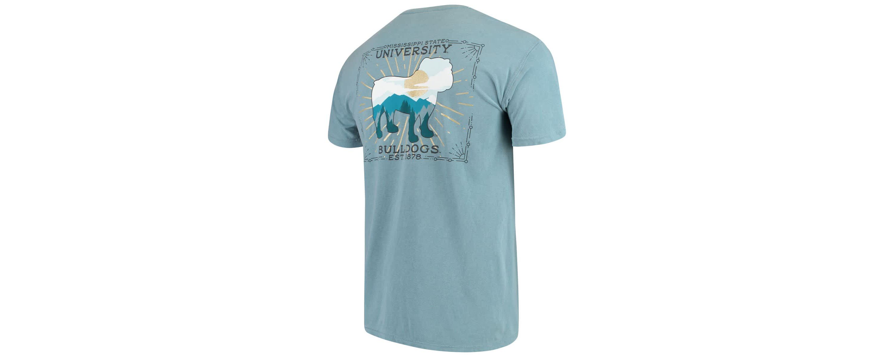 NCAA Mississippi State Bulldogs State Scenery T-Shirt