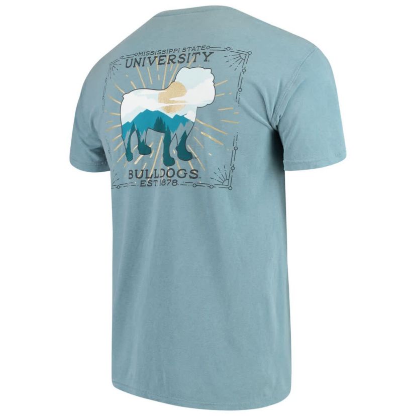 NCAA Mississippi State Bulldogs State Scenery T-Shirt