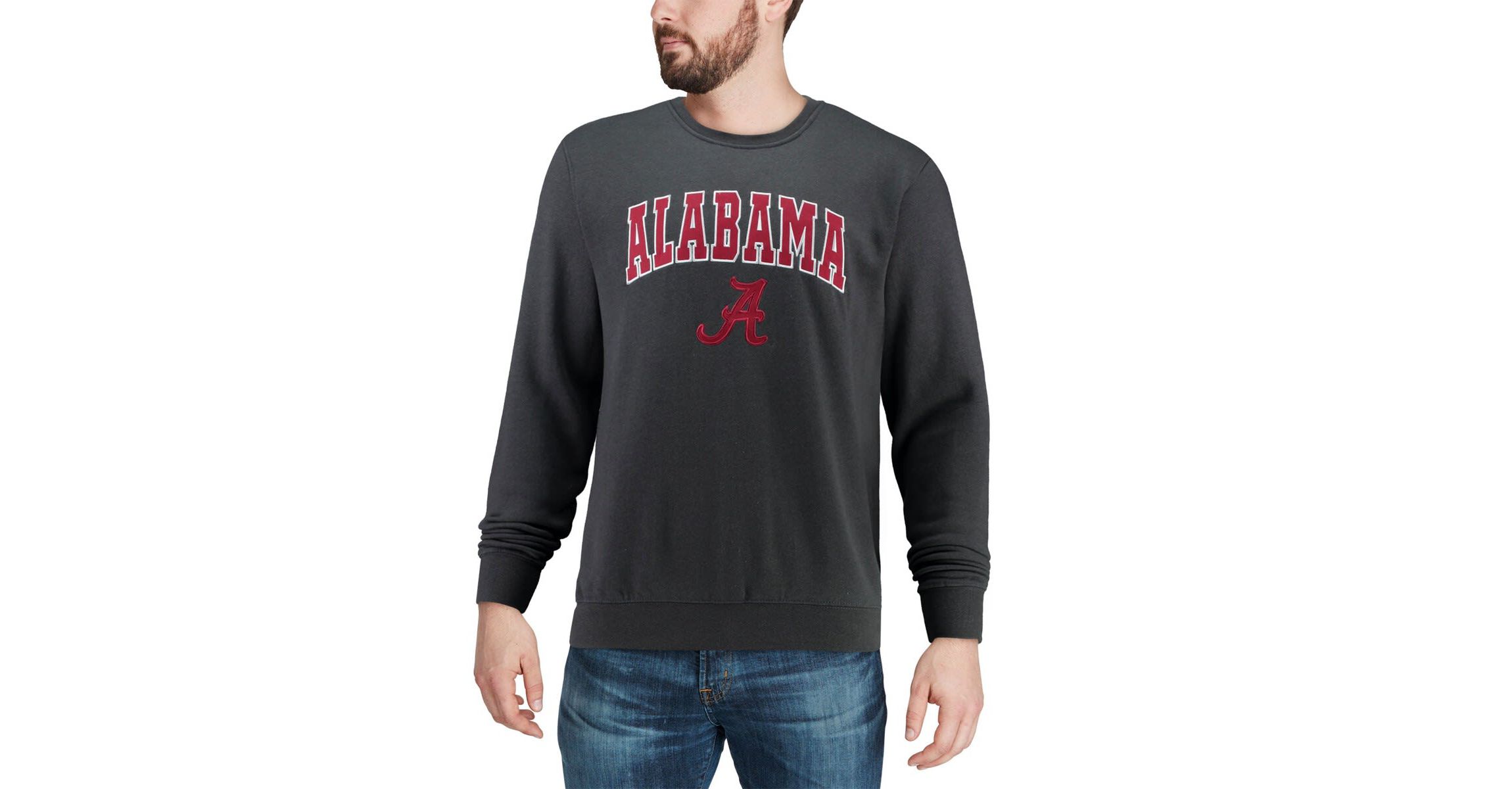 Alabama Crimson Tide NCAA Alabama Tide Arch & Logo Crew Neck Sweatshirt