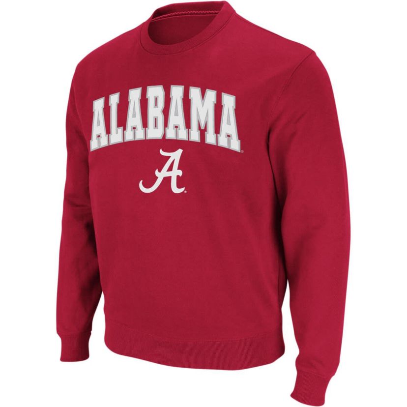 Alabama Crimson Tide NCAA Alabama Tide Arch & Logo Crew Neck Sweatshirt