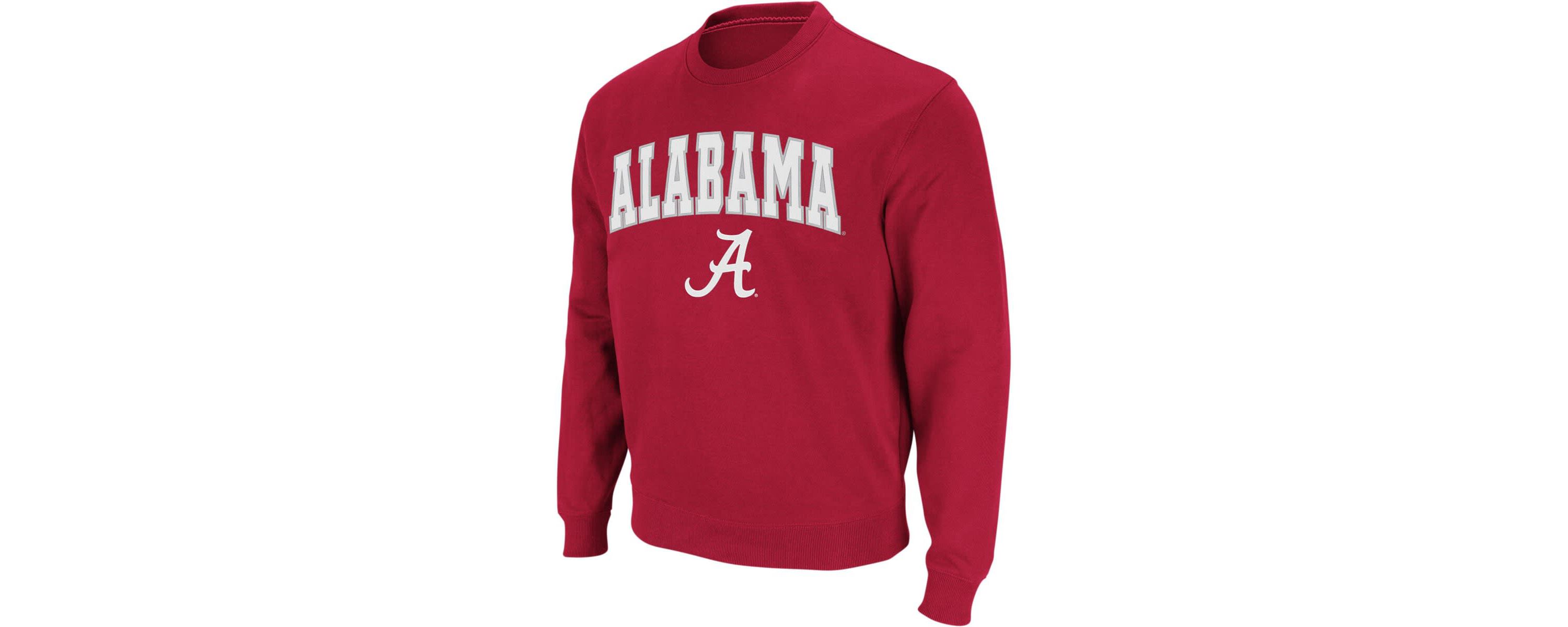 Alabama Crimson Tide NCAA Alabama Tide Arch & Logo Crew Neck Sweatshirt