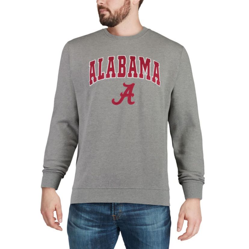 Alabama Crimson Tide NCAA ed Alabama Tide Arch & Logo Crew Neck Sweatshirt