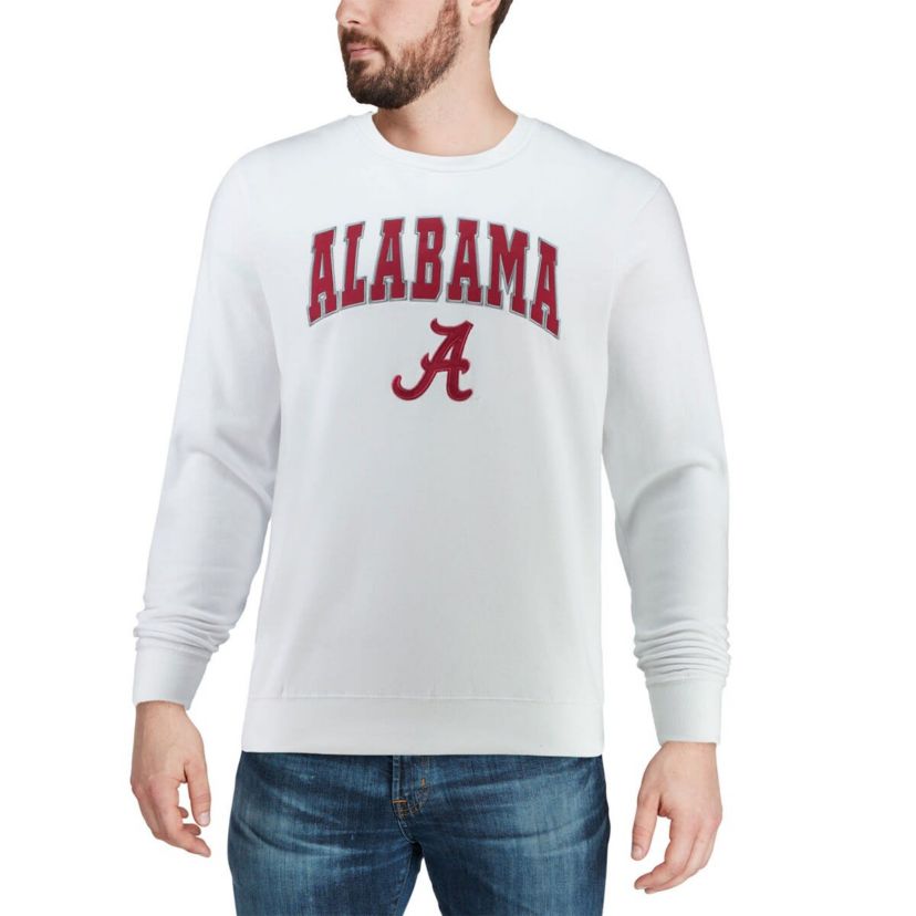 Alabama Crimson Tide NCAA Alabama Tide Arch & Logo Crew Neck Sweatshirt