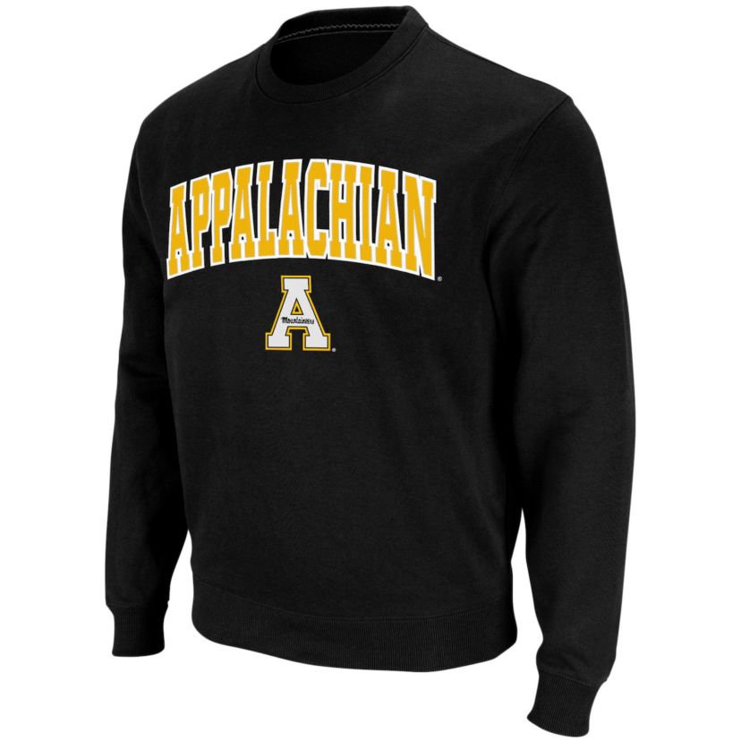 NCAA Appalachian State Mountaineers Arch & Logo Crew Neck Sweatshirt