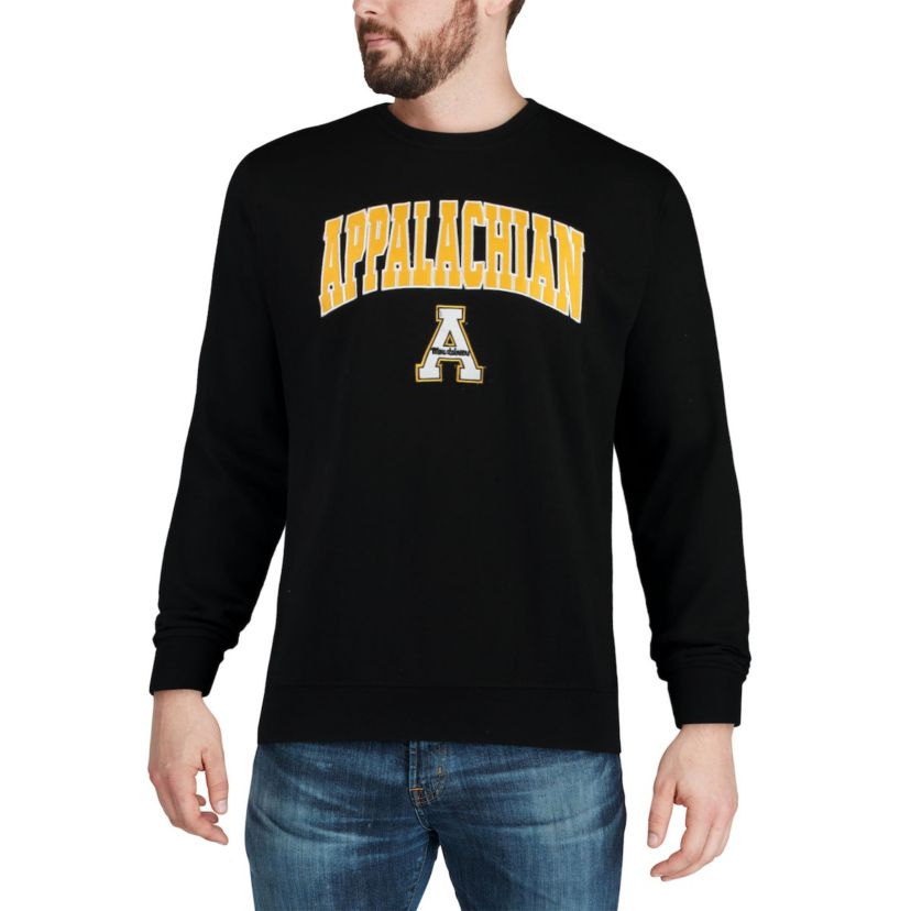 NCAA Appalachian State Mountaineers Arch & Logo Crew Neck Sweatshirt