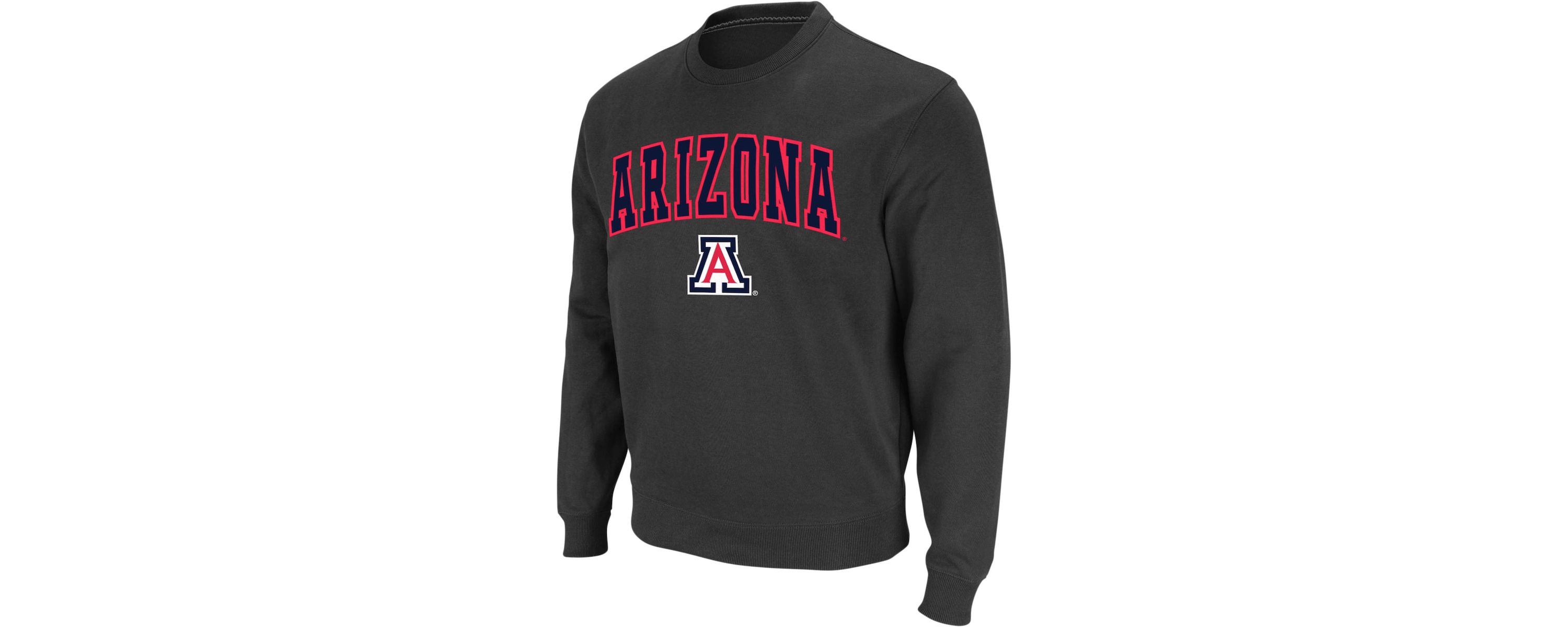 NCAA Arizona Wildcats Arch & Logo Crew Neck Sweatshirt