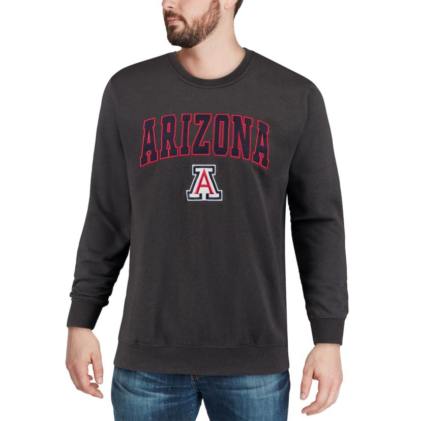 NCAA Arizona Wildcats Arch & Logo Crew Neck Sweatshirt