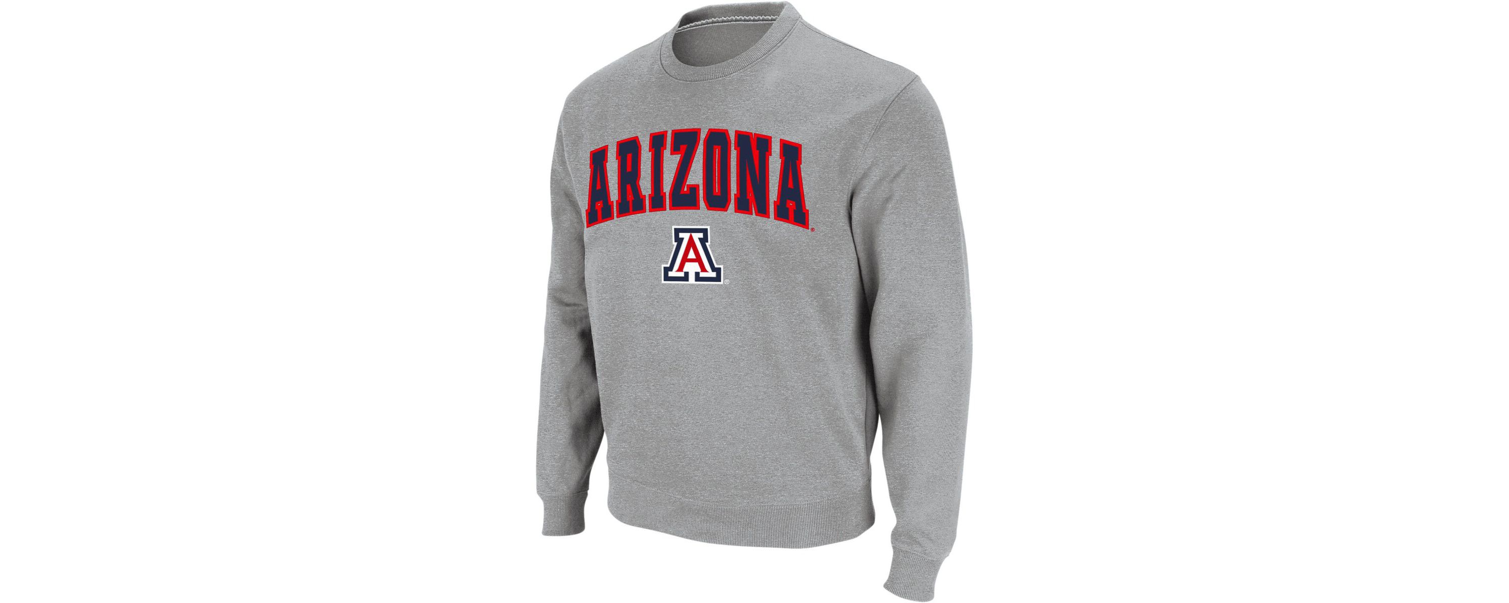 NCAA Arizona Wildcats Arch & Logo Crew Neck Sweatshirt