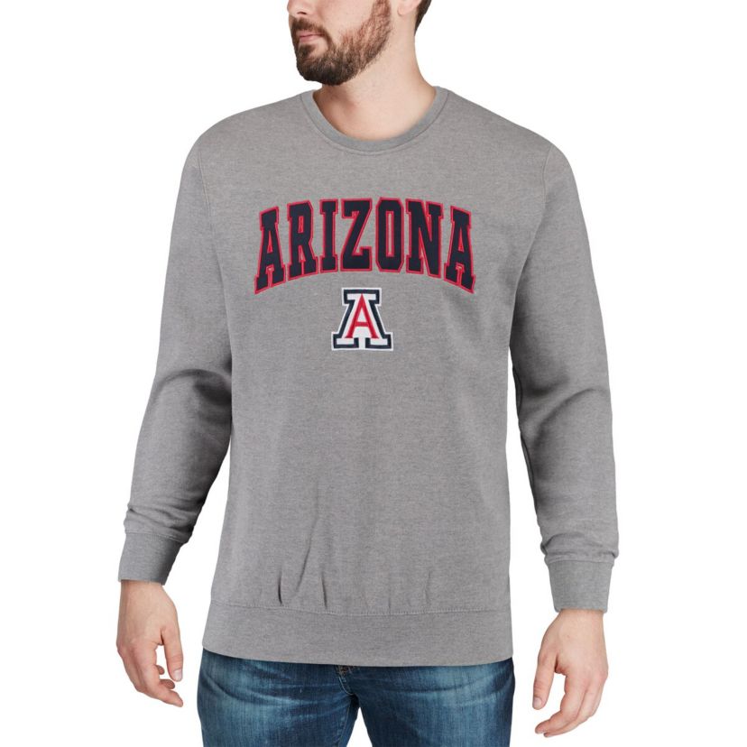 NCAA Arizona Wildcats Arch & Logo Crew Neck Sweatshirt