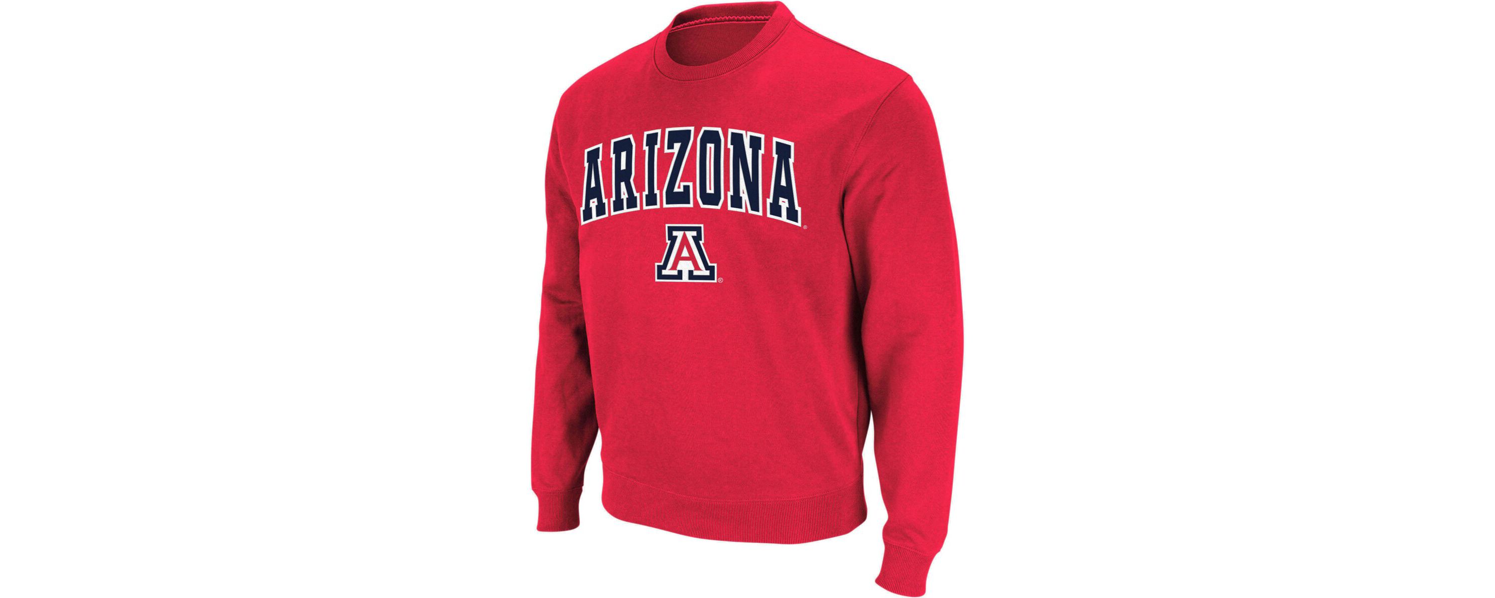 NCAA Arizona Wildcats Arch & Logo Crew Neck Sweatshirt