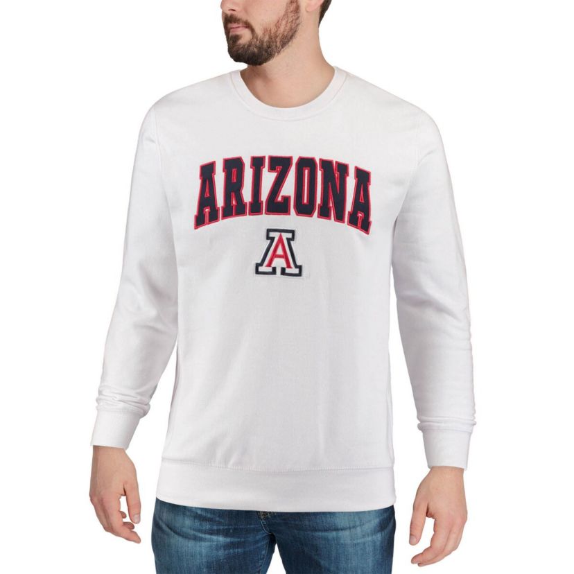 NCAA Arizona Wildcats Arch & Logo Crew Neck Sweatshirt
