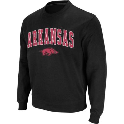 NCAA Arkansas Razorbacks Arch & Logo Crew Neck Sweatshirt