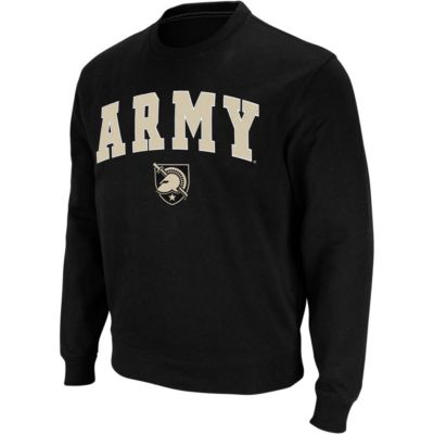 Colosseum Men's Army Black Knights NCAA Army Knights Arch & Logo Crew Neck Sweatshirt, Large