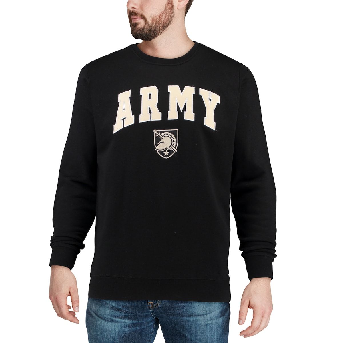 Army Black Knights NCAA Army Knights Arch & Logo Crew Neck Sweatshirt