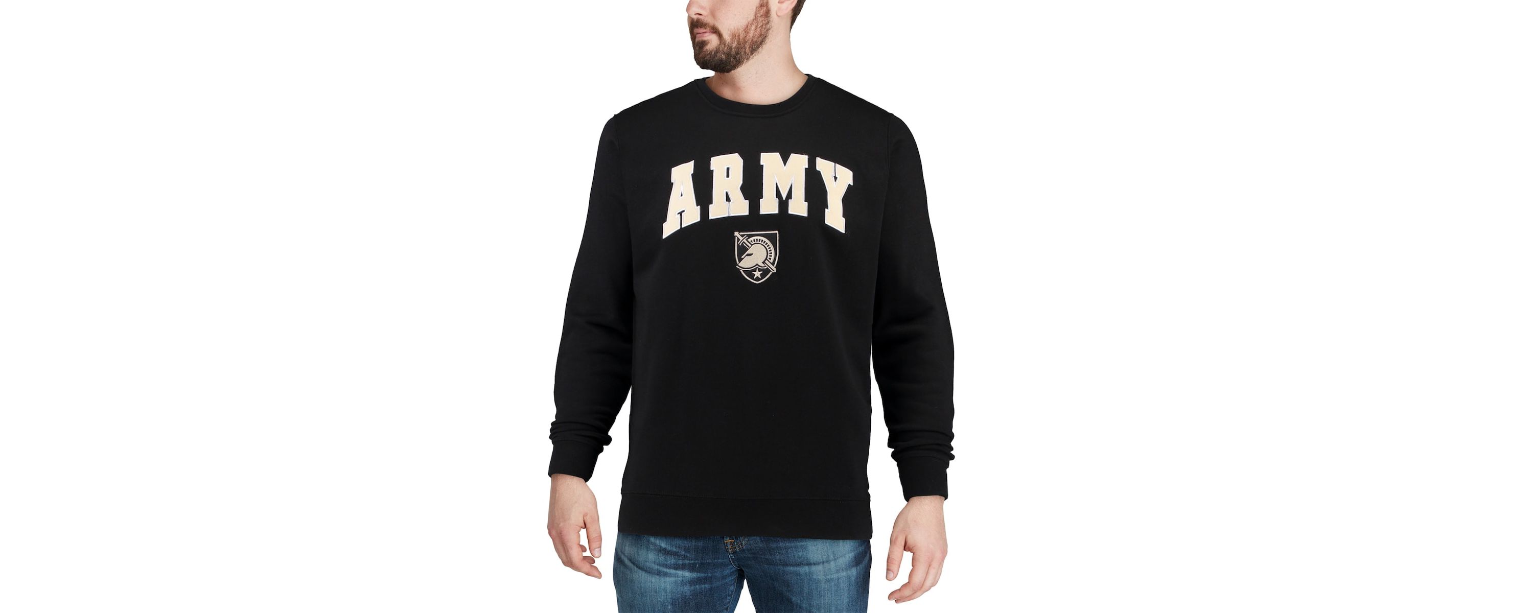 Army Black Knights NCAA Army Knights Arch & Logo Crew Neck Sweatshirt