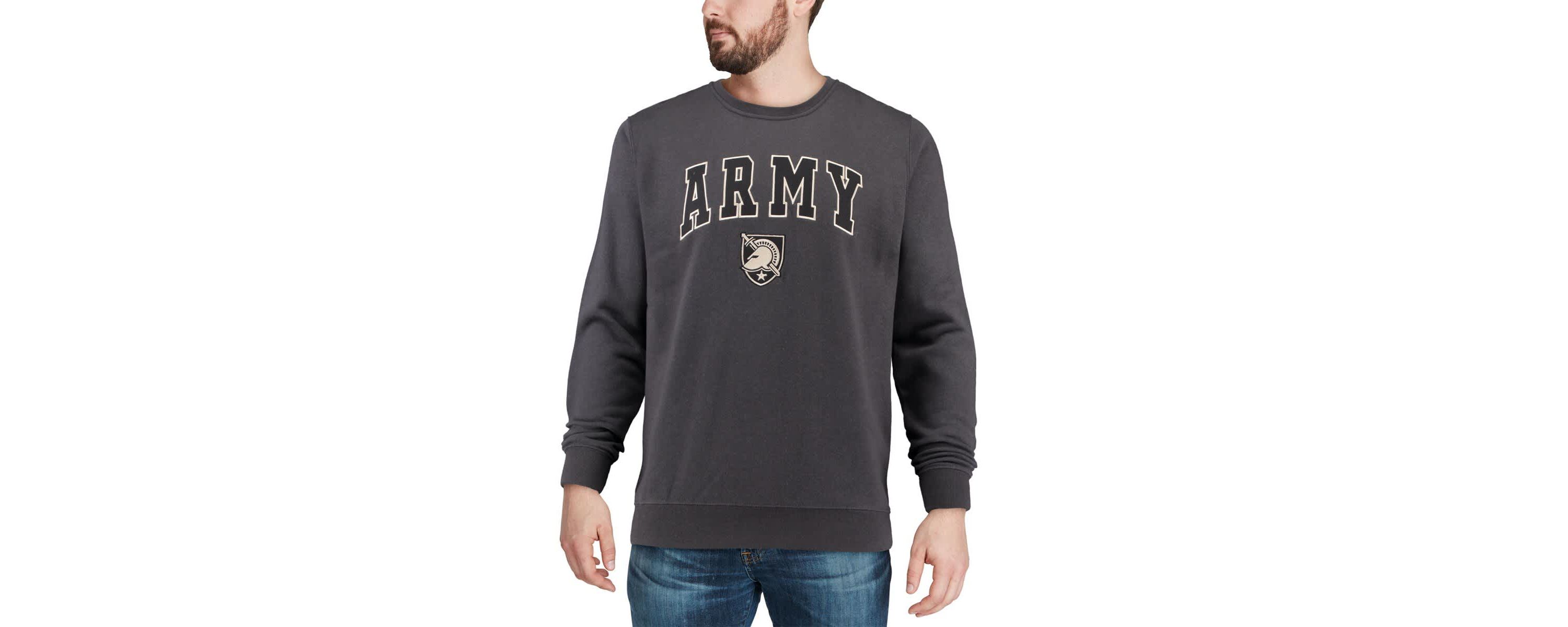 Army Black Knights NCAA Army Knights Arch & Logo Crew Neck Sweatshirt