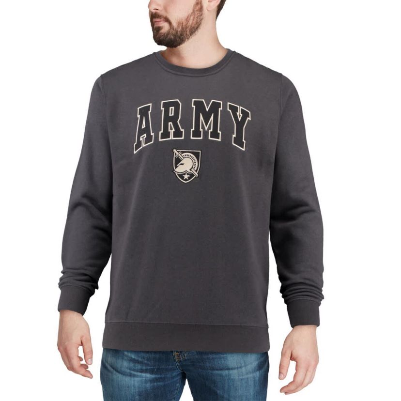 Army Black Knights NCAA Army Knights Arch & Logo Crew Neck Sweatshirt