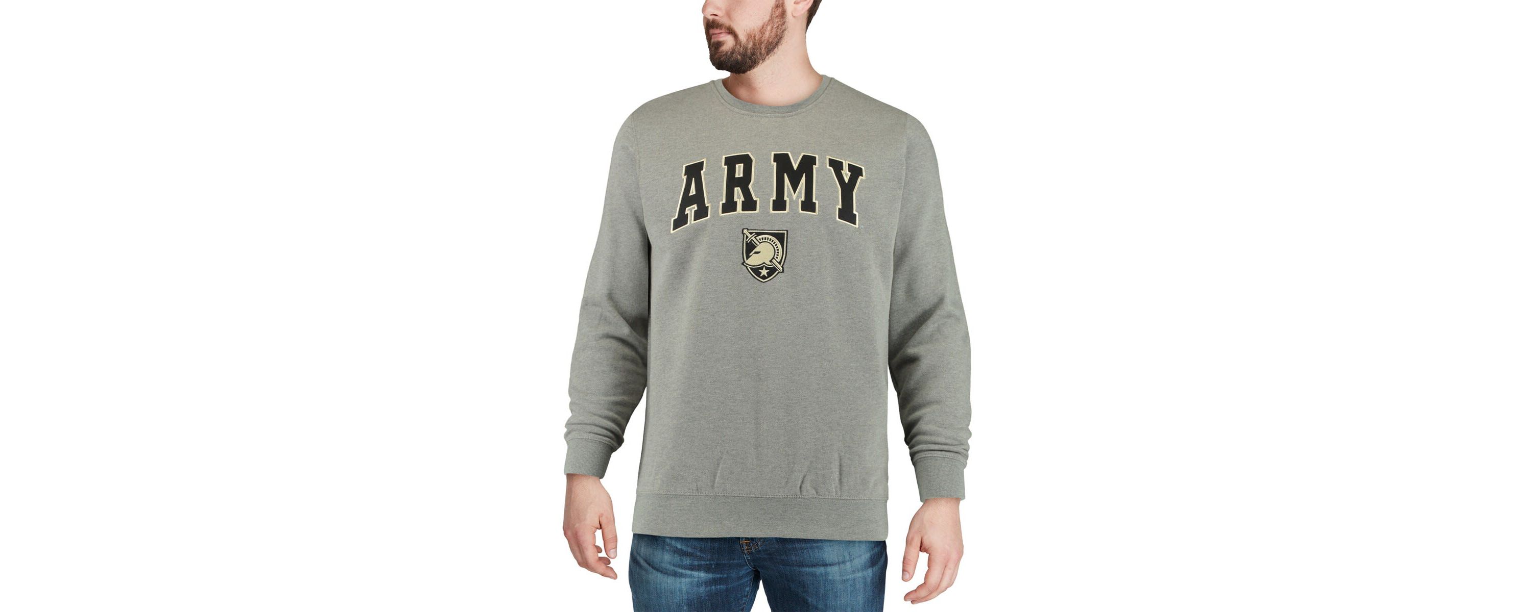 Army Black Knights NCAA Army Knights Arch & Logo Crew Neck Sweatshirt