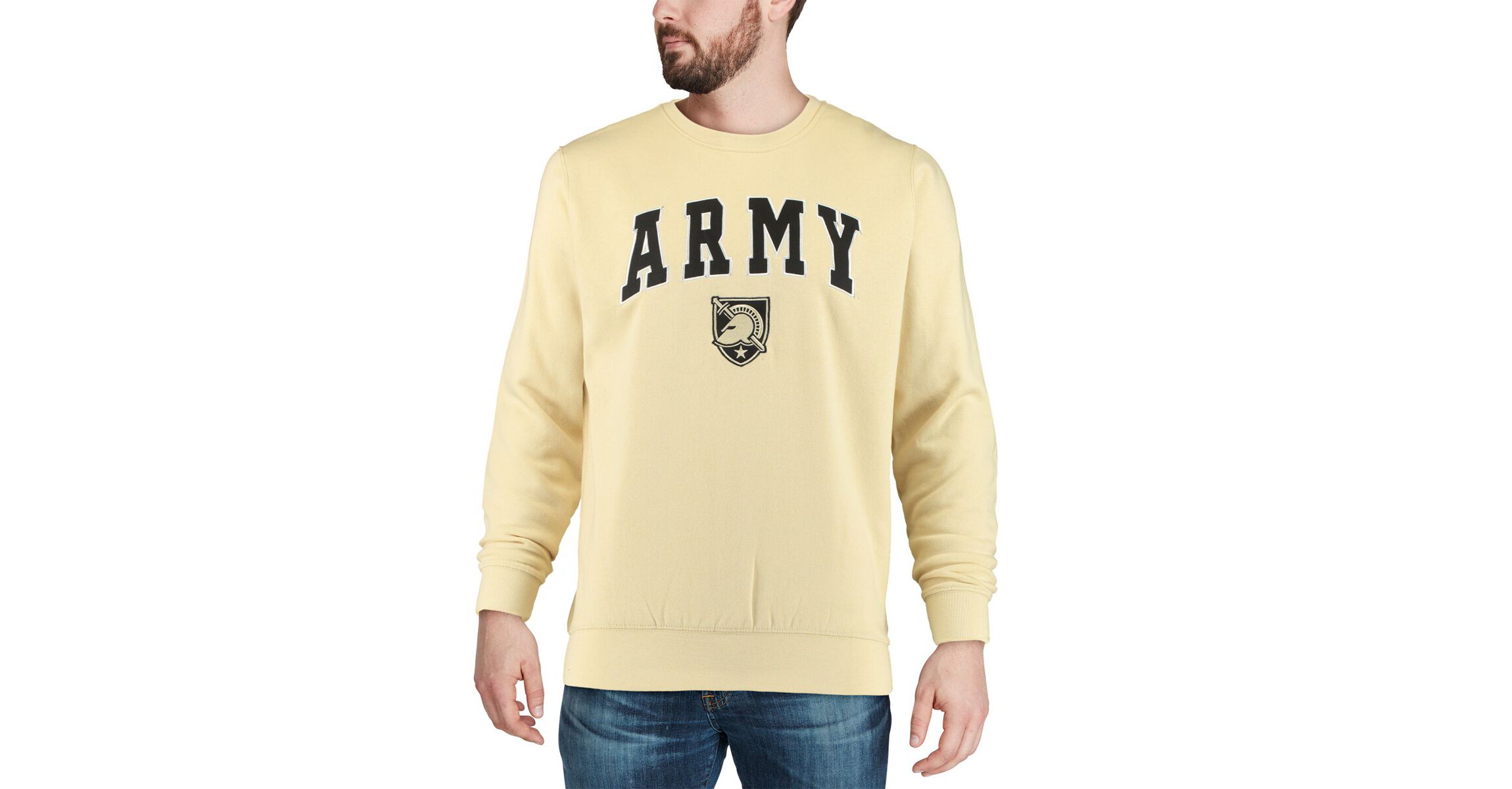 Army Black Knights NCAA Army Knights Arch & Logo Crew Neck Sweatshirt