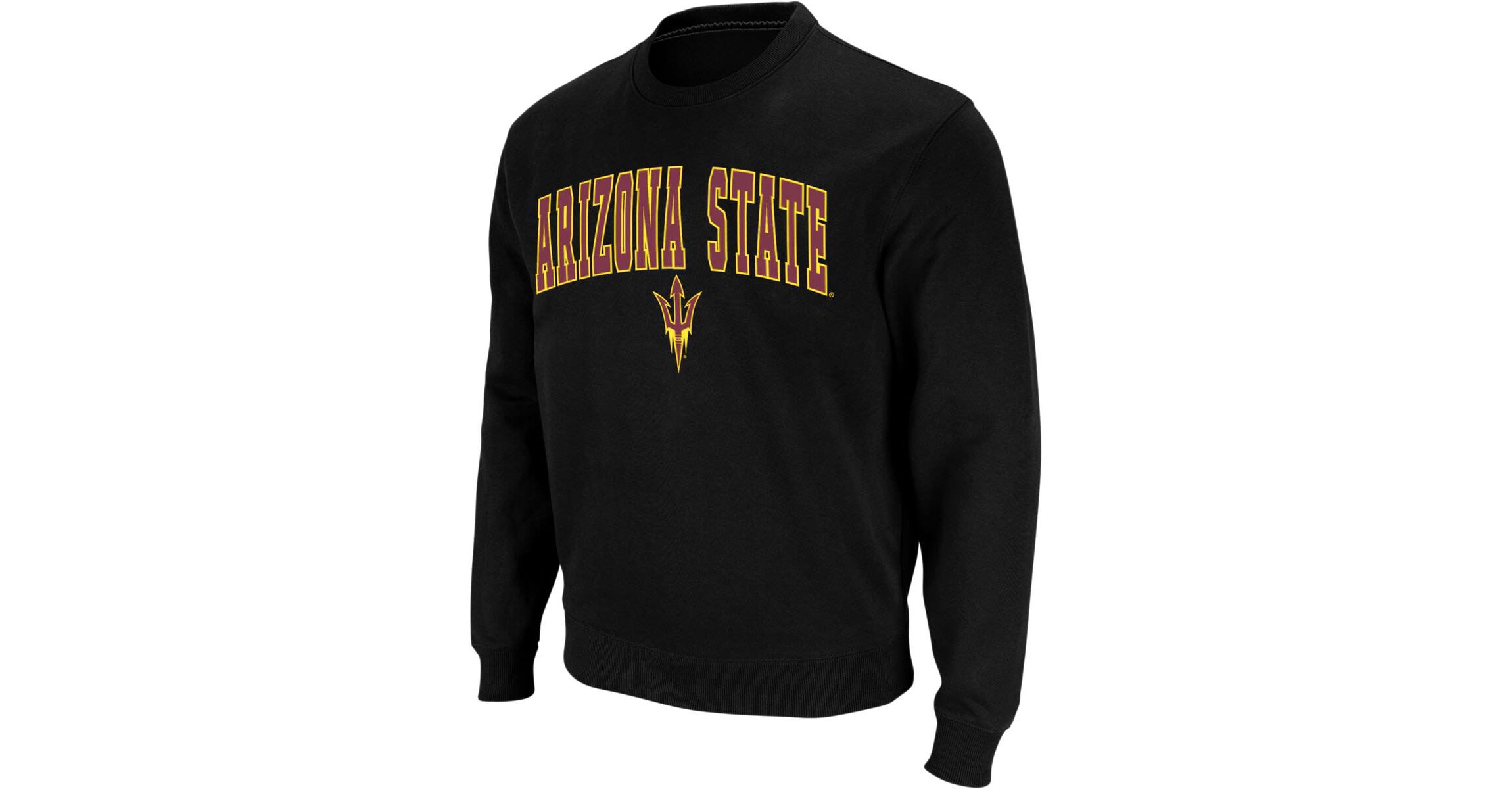 NCAA Arizona State Sun Devils Arch & Logo Crew Neck Sweatshirt