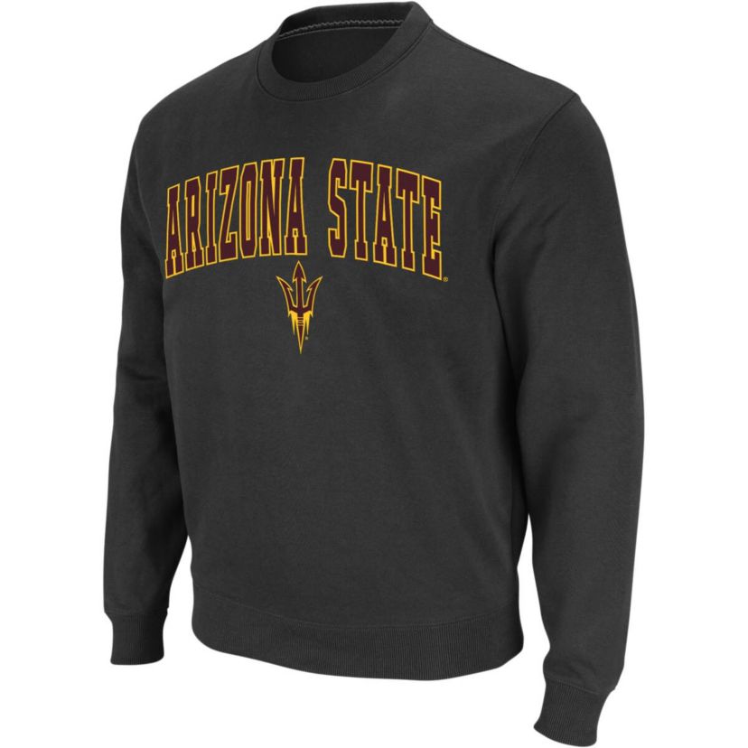 NCAA Arizona State Sun Devils Arch & Logo Crew Neck Sweatshirt