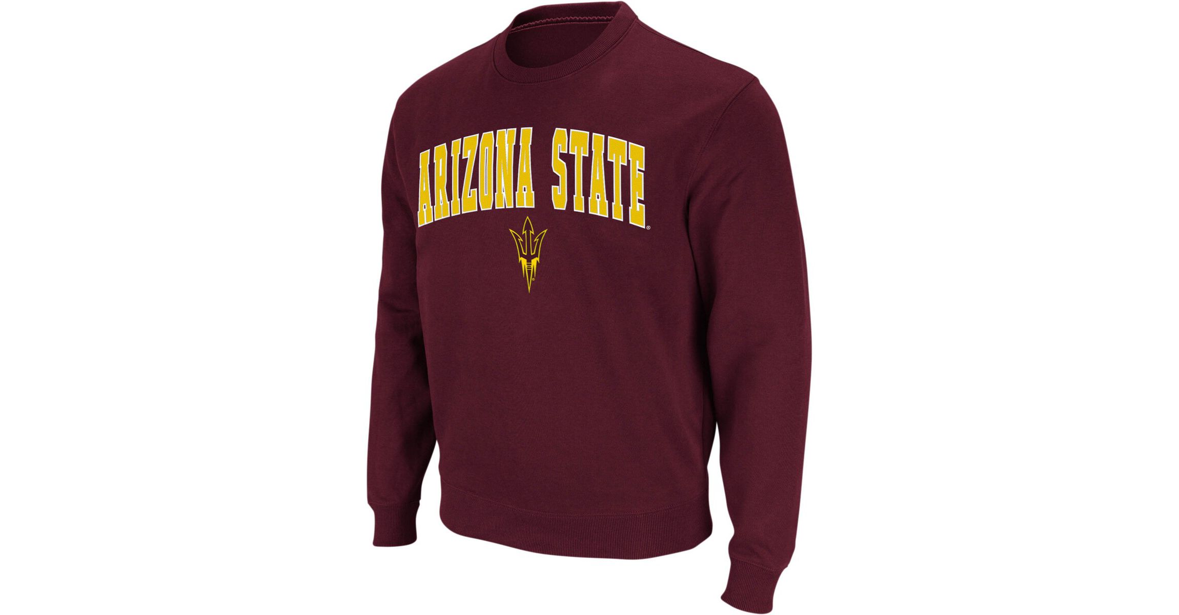 NCAA Arizona State Sun Devils Arch & Logo Crew Neck Sweatshirt