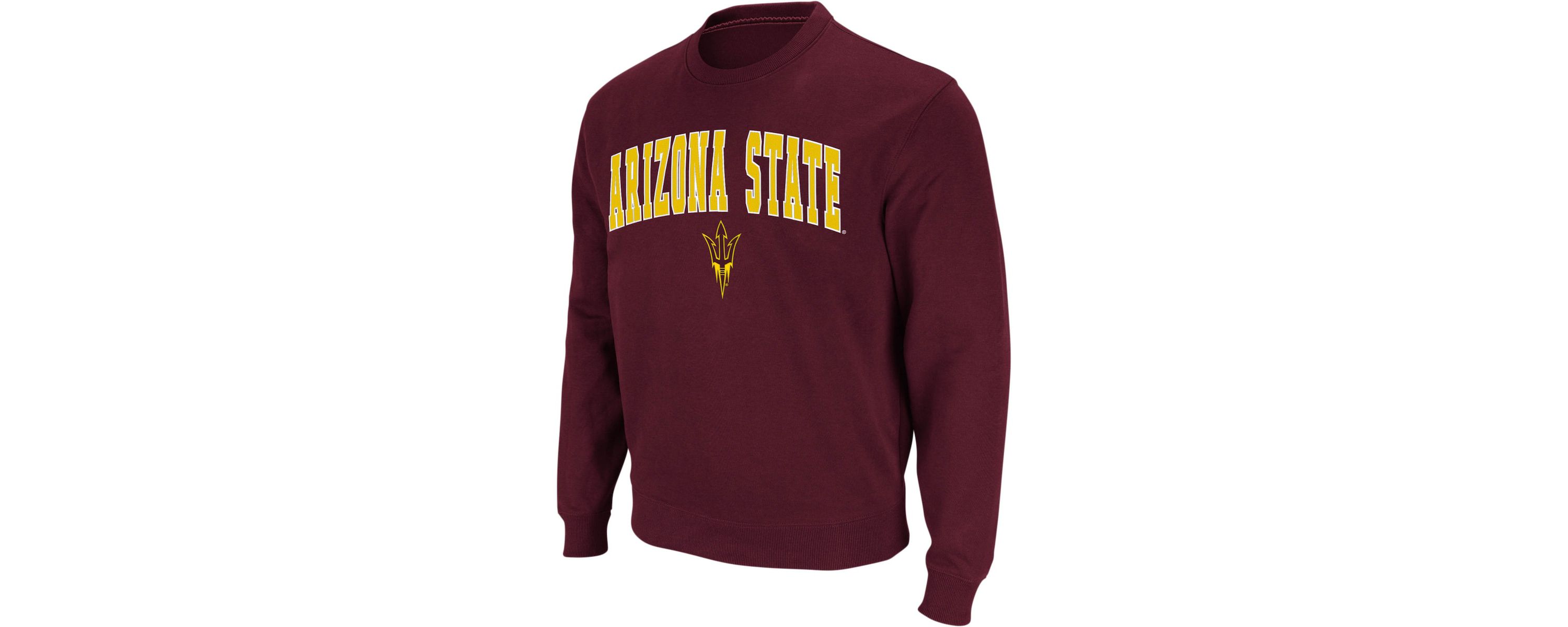 NCAA Arizona State Sun Devils Arch & Logo Crew Neck Sweatshirt