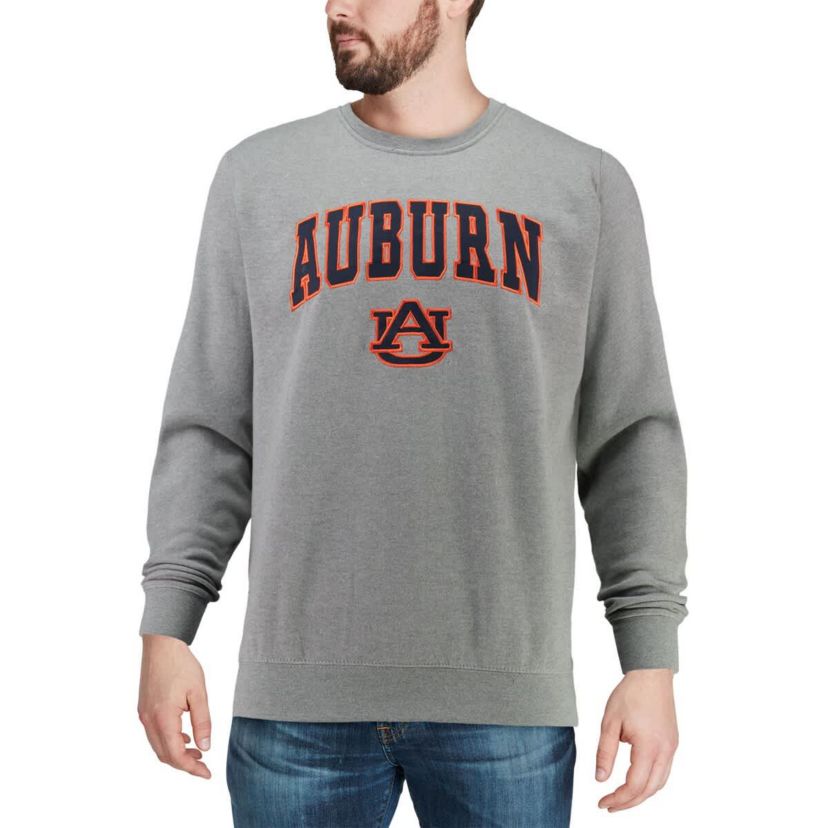 NCAA ed Auburn Tigers Arch & Logo Crew Neck Sweatshirt