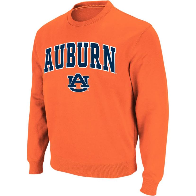NCAA Auburn Tigers Arch & Logo Crew Neck Sweatshirt