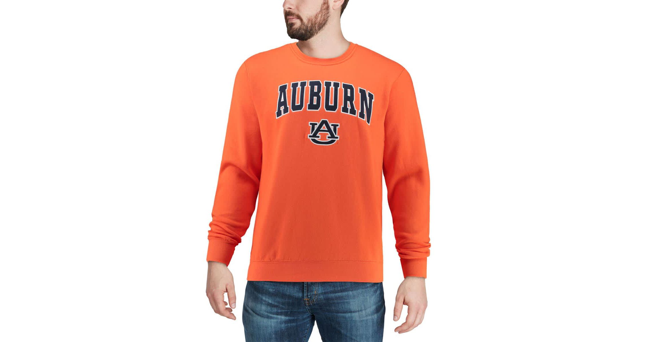 NCAA Auburn Tigers Arch & Logo Crew Neck Sweatshirt