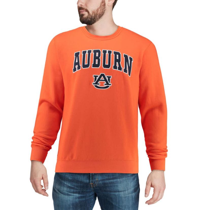 NCAA Auburn Tigers Arch & Logo Crew Neck Sweatshirt