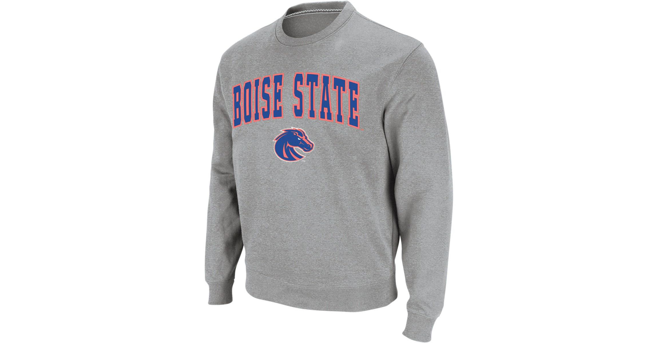 NCAA Boise State Broncos Arch & Logo Crew Neck Sweatshirt
