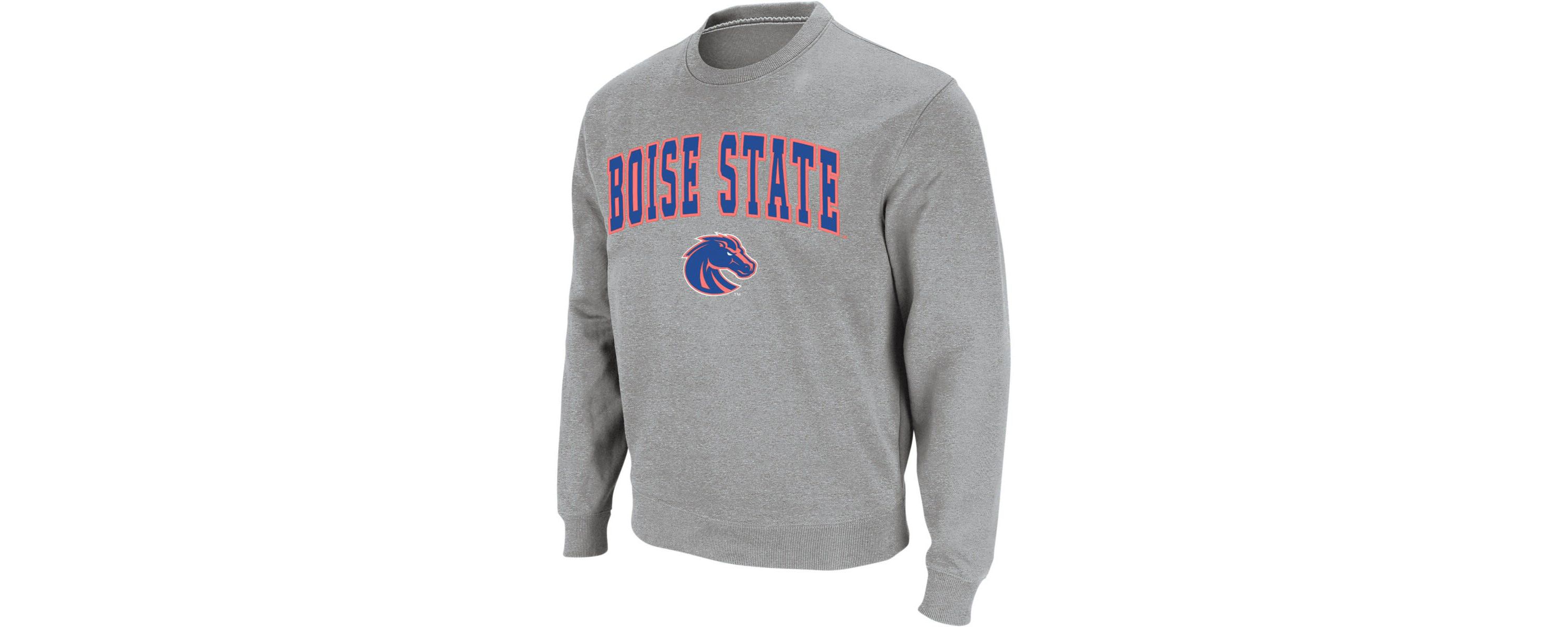 NCAA Boise State Broncos Arch & Logo Crew Neck Sweatshirt