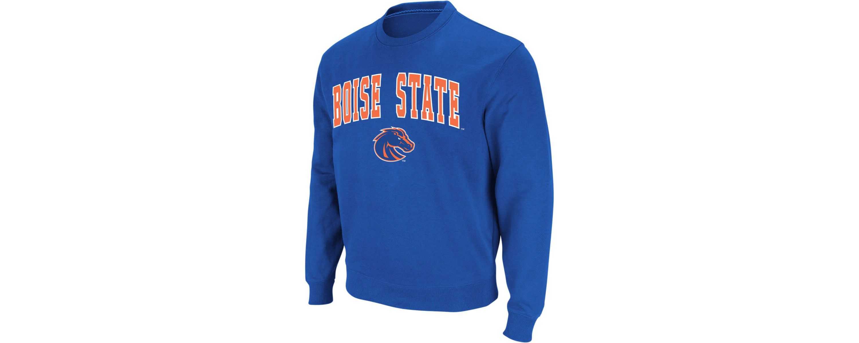 NCAA Boise State Broncos Arch & Logo Crew Neck Sweatshirt