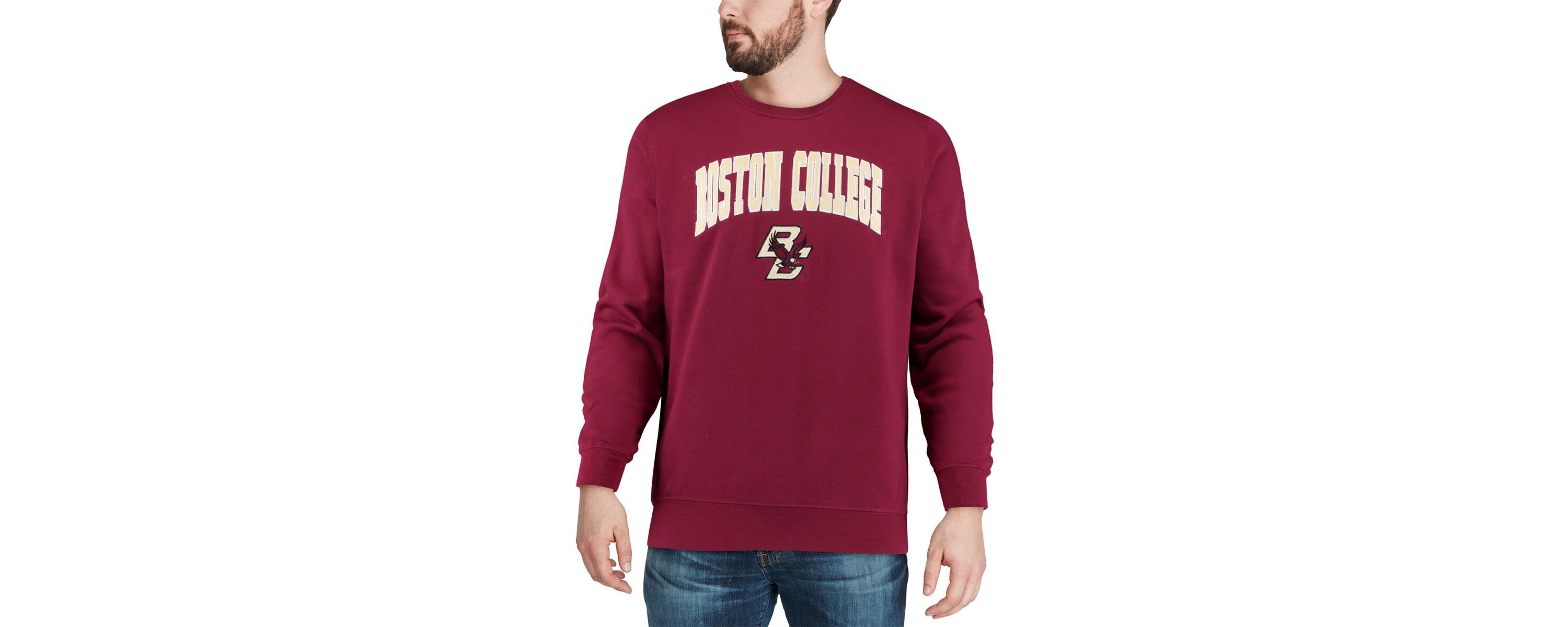 Boston College Eagles NCAA Boston NCAA Eagles Arch & Logo Crew Neck Sweatshirt