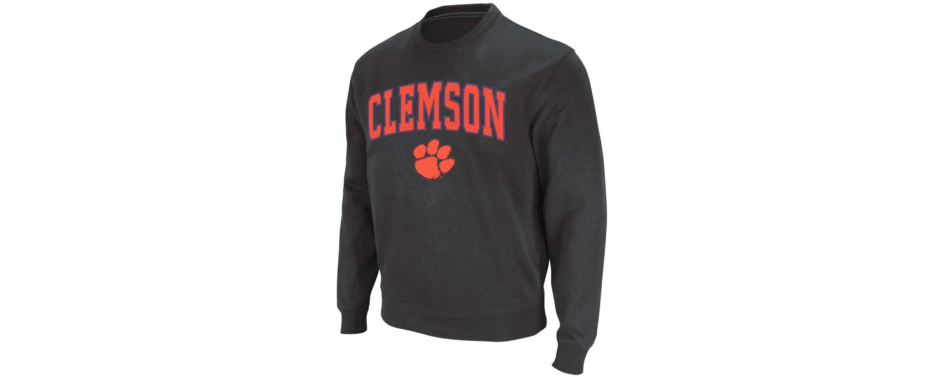NCAA Clemson Tigers Arch & Logo Crew Neck Sweatshirt