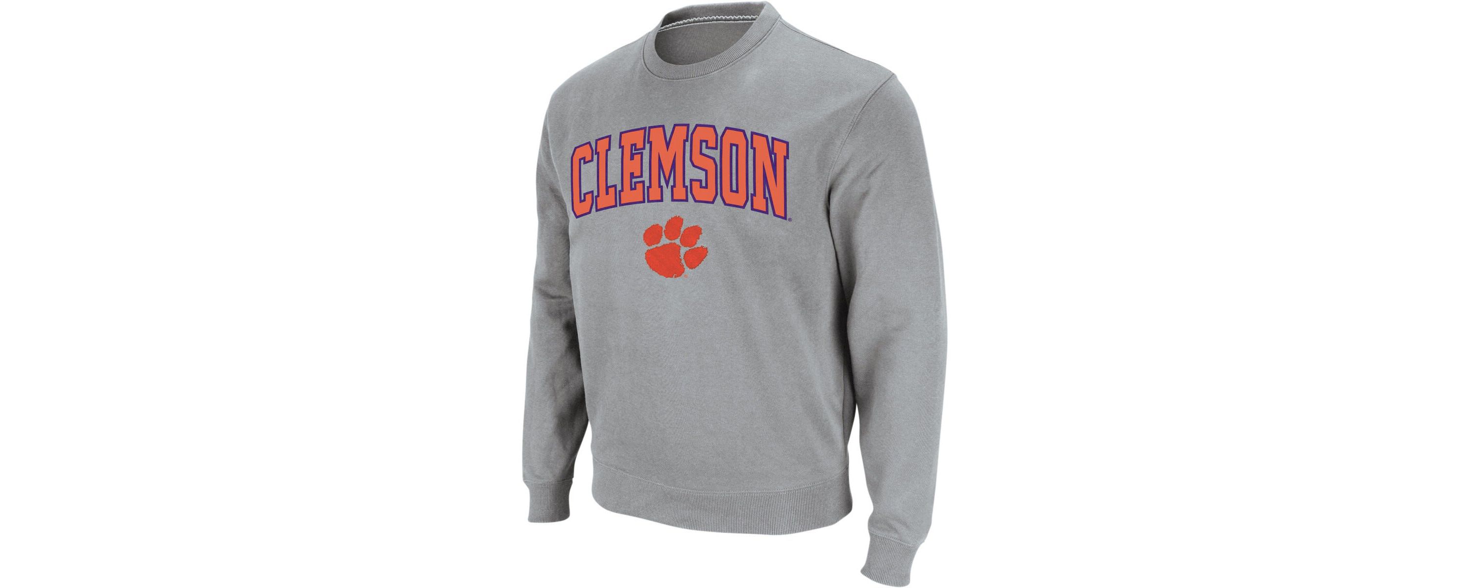 NCAA ed Clemson Tigers Arch & Logo Crew Neck Sweatshirt