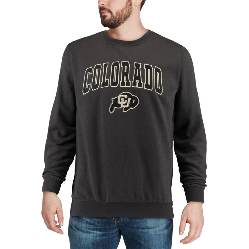 NCAA Colorado Buffaloes Arch & Logo Crew Neck Sweatshirt