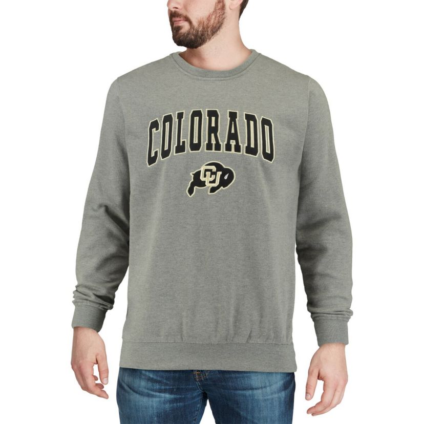 NCAA Colorado Buffaloes Arch & Logo Crew Neck Sweatshirt