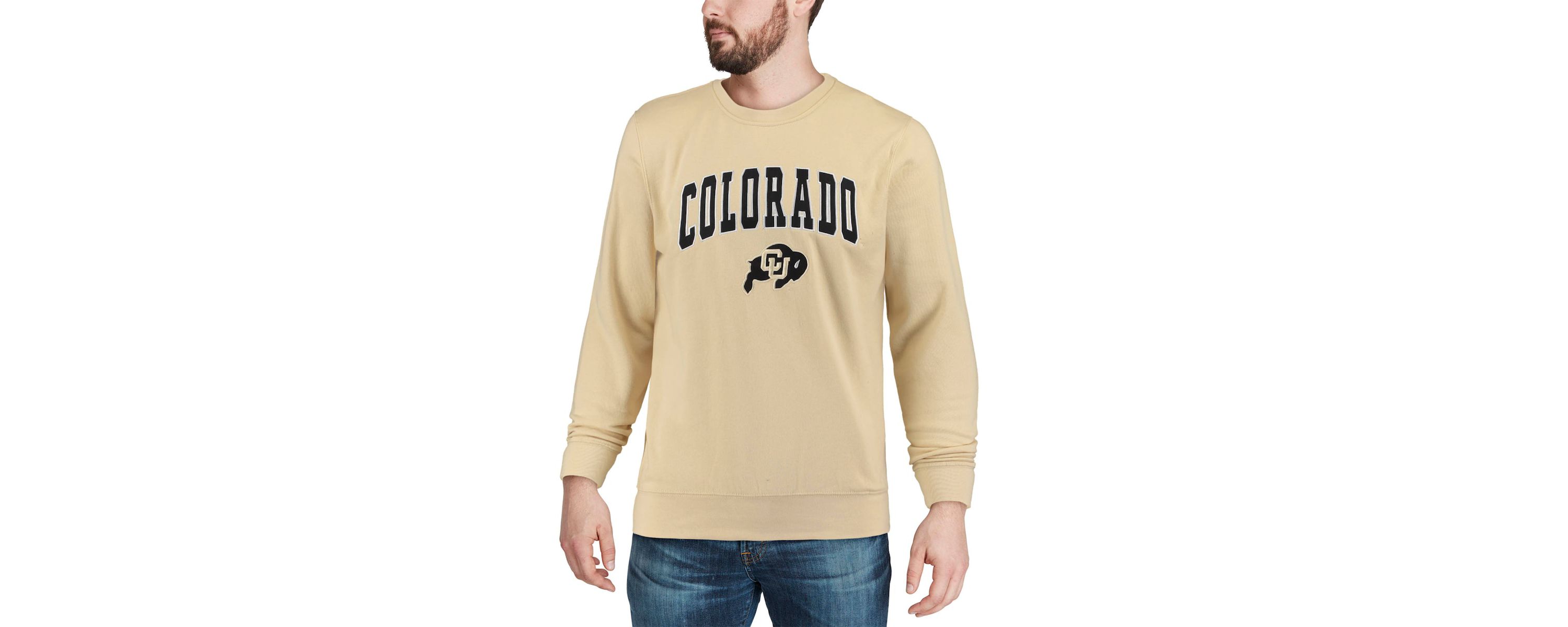 NCAA Colorado Buffaloes Arch & Logo Crew Neck Sweatshirt